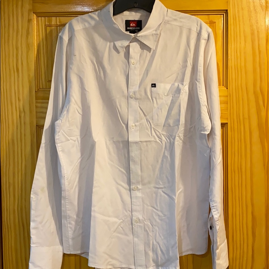 White Quicksilver Button Down